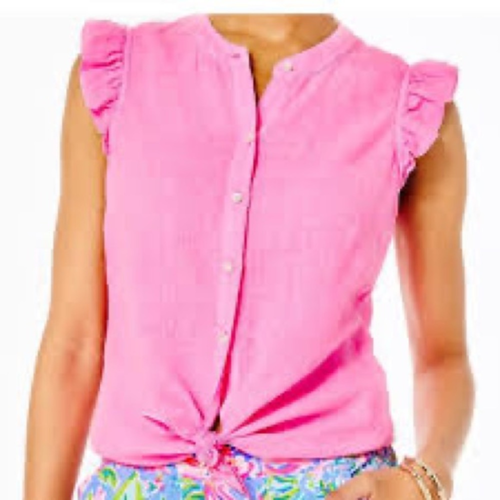 NWT Lilly Pulitzer Linen Top
